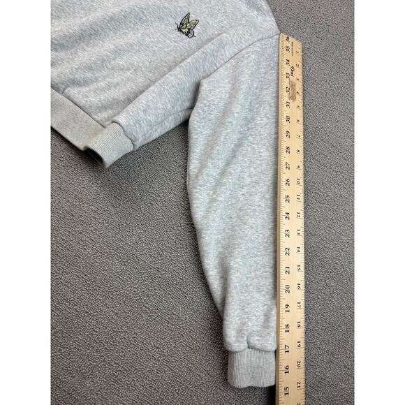 Aritzia Sunday Best Women's XS Gray Cropped Butterfly Crewneck Pullover - Picture 8 of 9